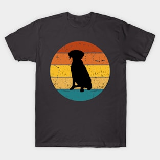 retro sunset dog T-Shirt